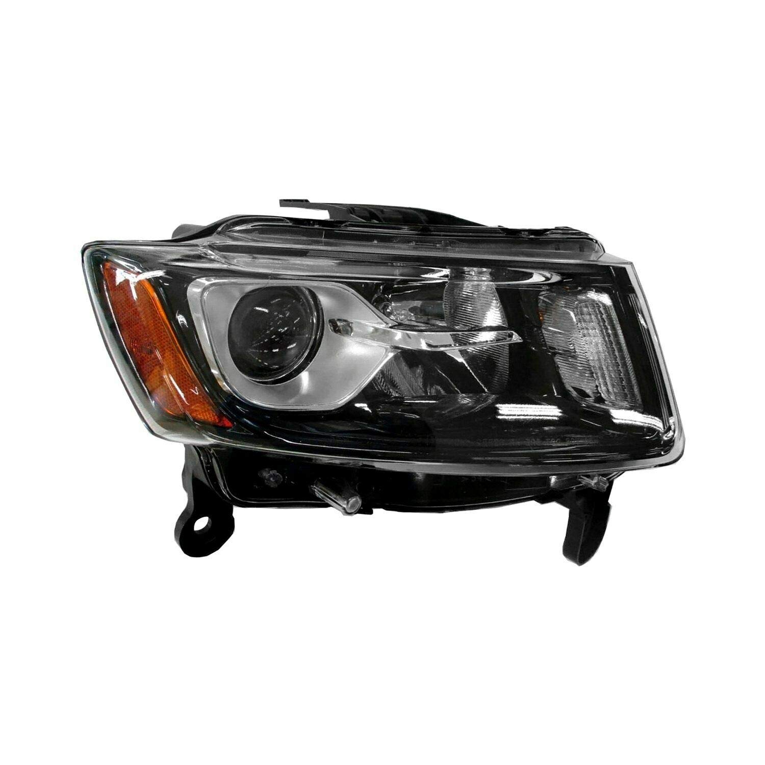 Jeep Grand Cherokee 2014-2016 Passenger Side Headlight Replacement - OEM Style Headlamp Assembly for Improved Night Driving & Off-Road Visibility