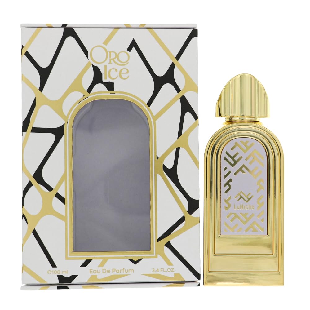 Oro Ice Unisex Eau De Parfum Spray 3.4 Oz - Fresh Citrus & Floral Scent for Men & Women - Perfect for Daily Wear, Office, Date Night & Special Occasions