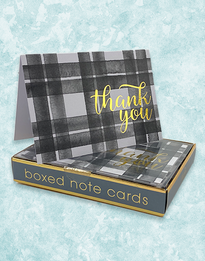 Elegant Black Thank You Cards for Business & Personal Use - Premium Quality Hopscotch Greeting Cards for Weddings, Graduation, Appreciation Gifts & Special Occasions