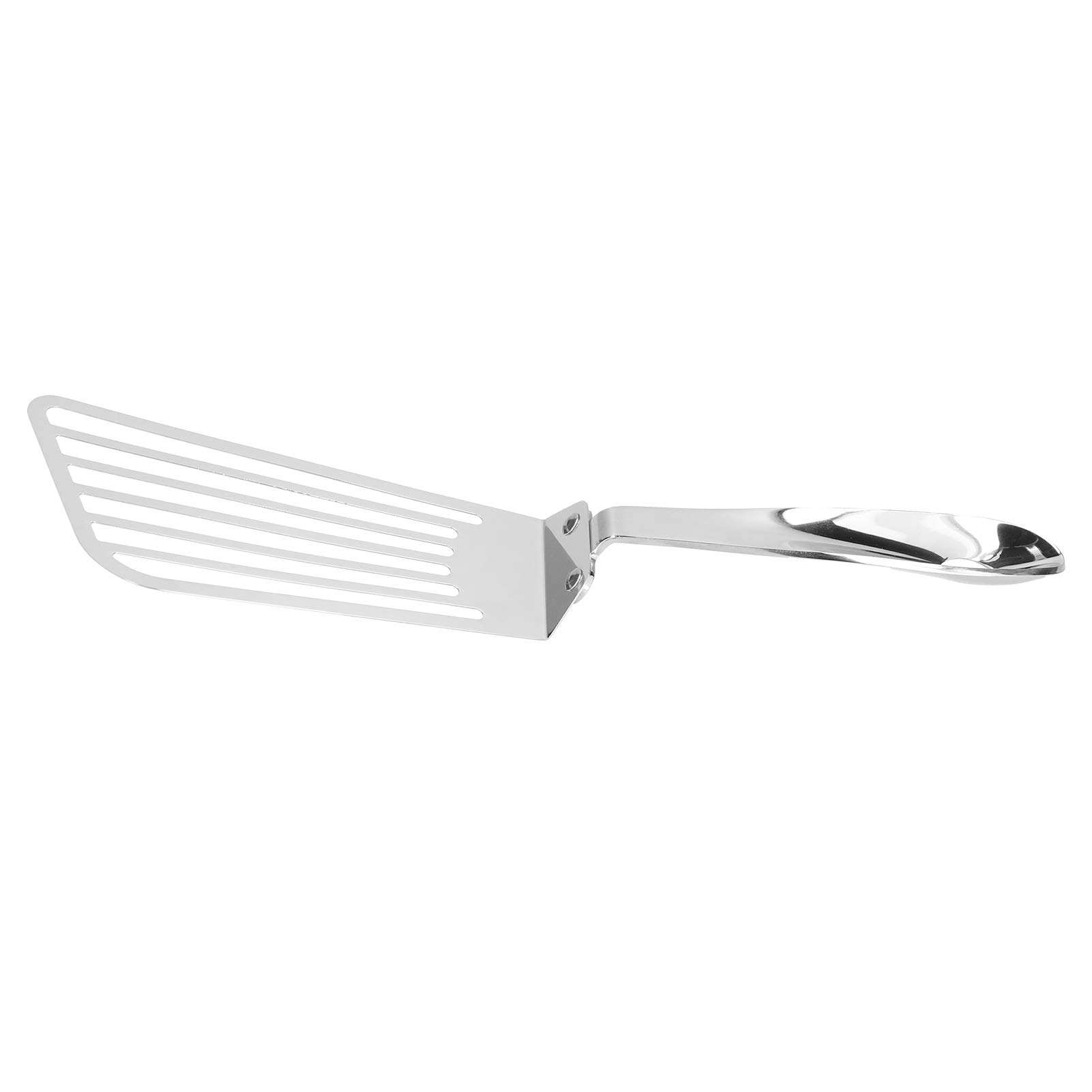 Premium Stainless Steel Slotted Spatula - Heavy Duty Steak Turner with High Bearing Capacity, Non-Slip Handle for Grilling, Flipping Burgers & Fish - Ideal for BBQ, Kitchen Cooking & Outdoor Camping