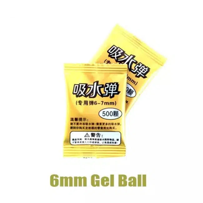 500Pcs/Pack 6-7mm Water Gel Balls for Gel Blaster, Splat Ball Guns - 15 Packs Bulk Ammo for Outdoor Shooting Games, Backyard Battles & Team Competitions