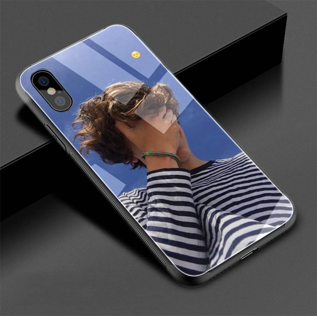 Timothee Chalamet iPhone XR Case - Shockproof TPU Bumper & Tempered Glass Screen Protector - Slim Protective Cover for iPhone XR - Perfect for Daily Use, Travel & Gift Giving