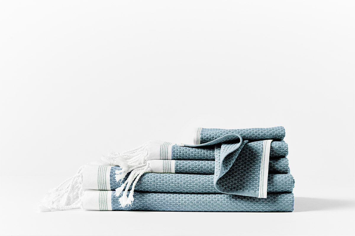 Premium Organic Cotton Mediterranean Bath Towels - Soft, Absorbent & Eco-Friendly for Spa, Beach & Luxury Bathroom Use