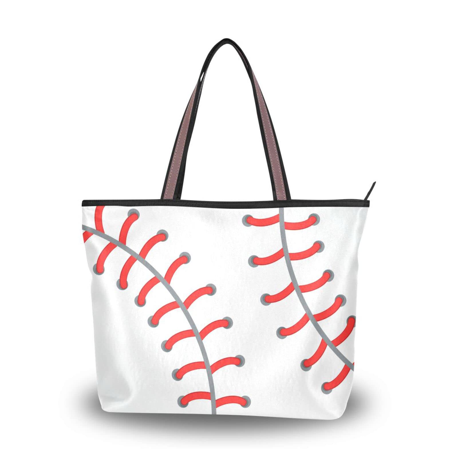 White Tiger Print Tote Bag for Women - Stylish Shoulder Bag for Work & Travel