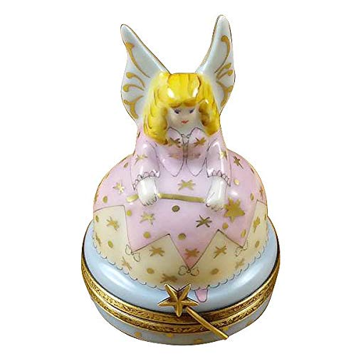 Rochard Tooth Fairy Limoges Porcelain Box - Hand-Painted French Collectible Trinket Jewelry Storage - Perfect for Tooth Fairy Gifts & Keepsake Organization