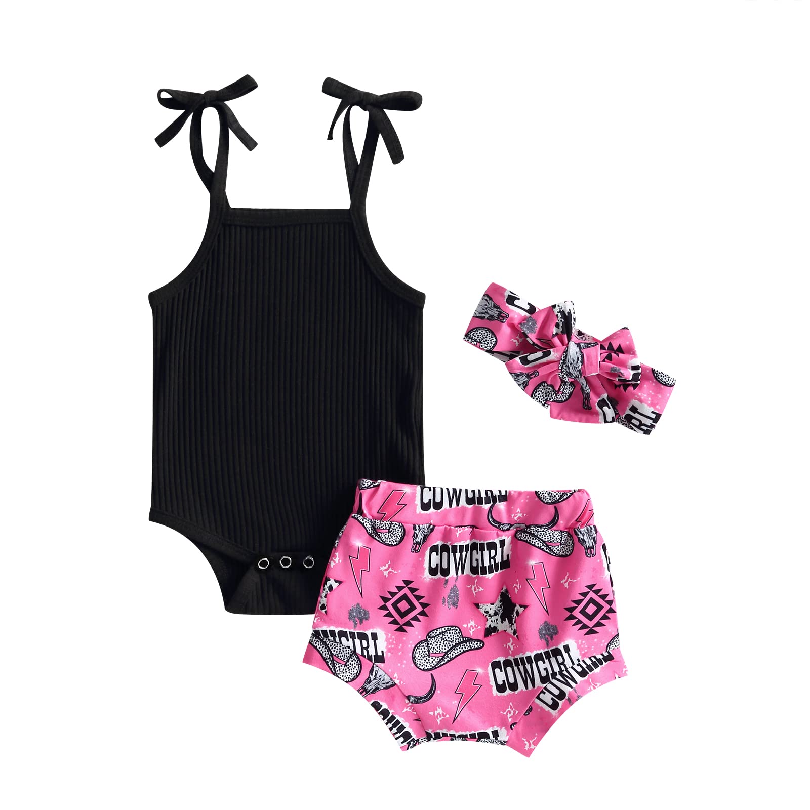 Adorable 2-Piece Summer Outfits for Baby Girls - Tank Romper Top & Ruffle Bloomer Shorts Set | Newborn Infant Clothes | Perfect for Playdates, Beach Trips & Photo Shoots
