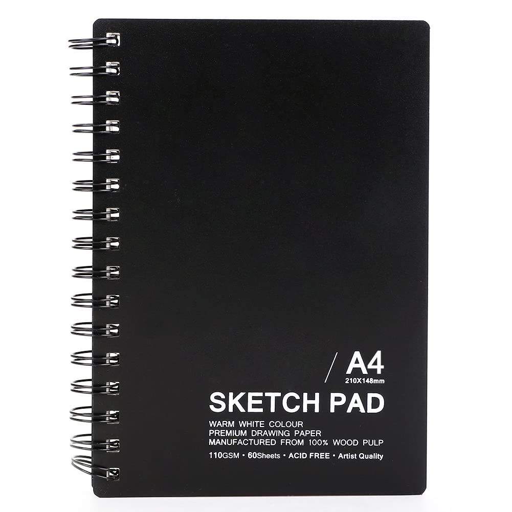 Premium iFCOW Sketch Book for Drawing & Painting - 120gsm Thick Paper, Spiral Bound, Acid-Free - Perfect for Artists, Students & Creative Professionals (Ideal for Sketching, Watercolor & Mixed Media)