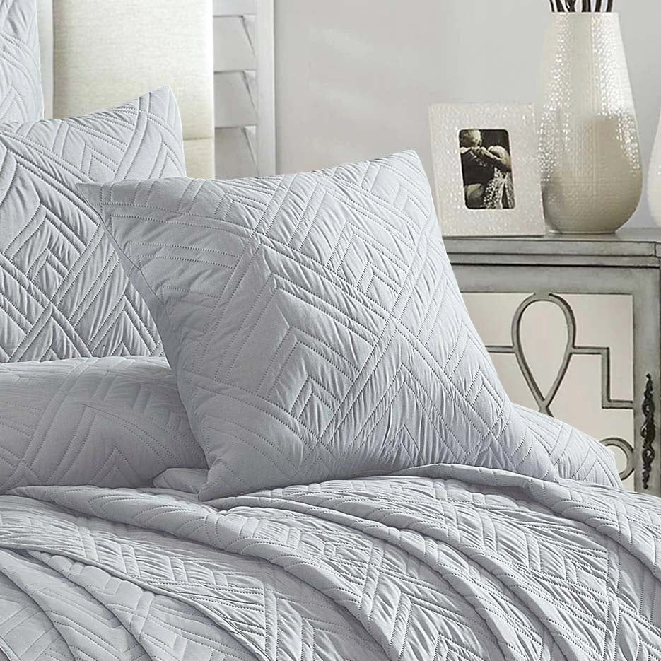 Firenze Silver Square Filled Cushion - Premium Decorative Throw Pillow for Sofa, Bed & Home Decor - Soft & Stylish Living Room Accent