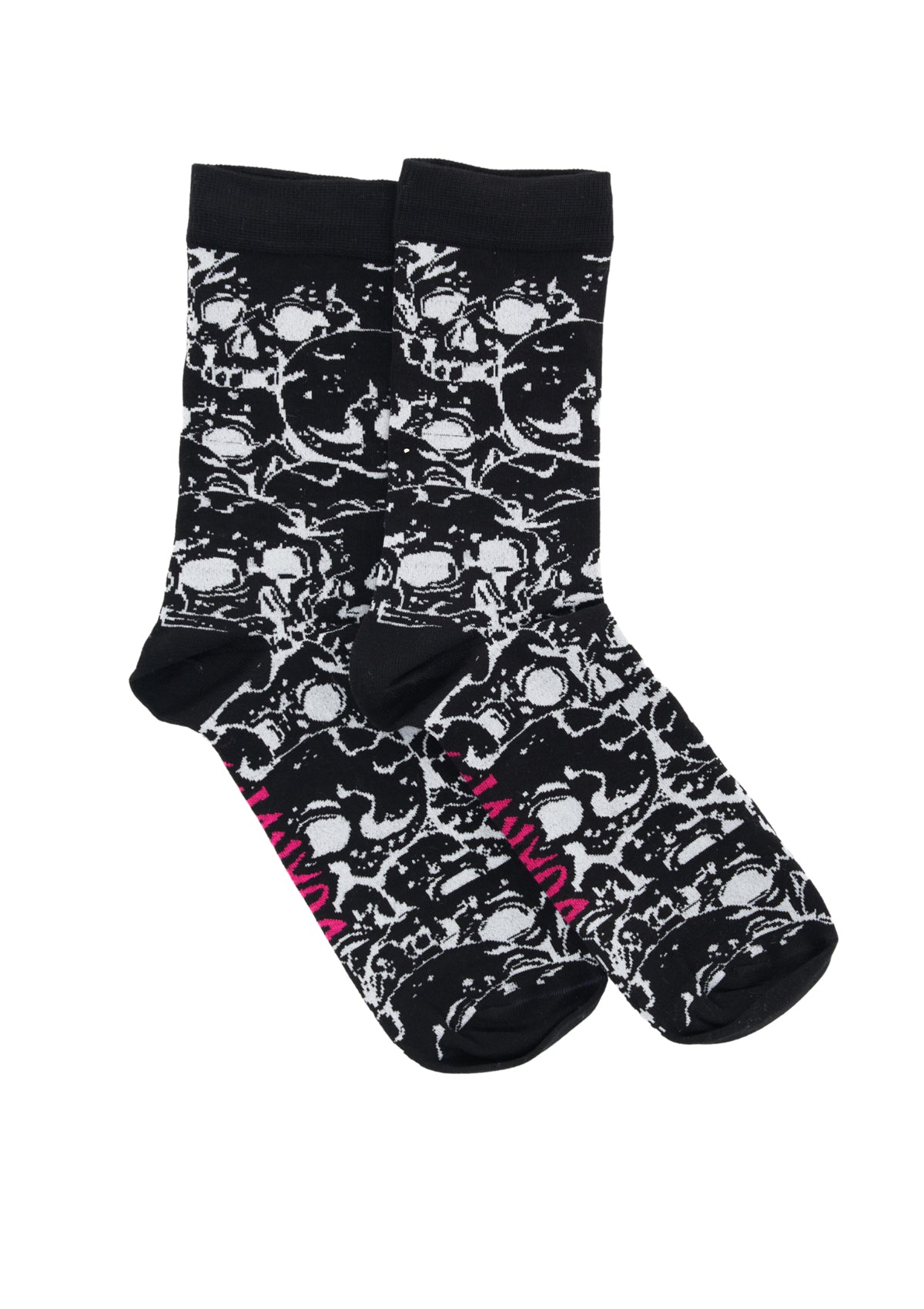 Skull Print Socks for Men & Women - Trendy Gothic Halloween Novelty Socks - Perfect for Costumes, Parties & Everyday Wear