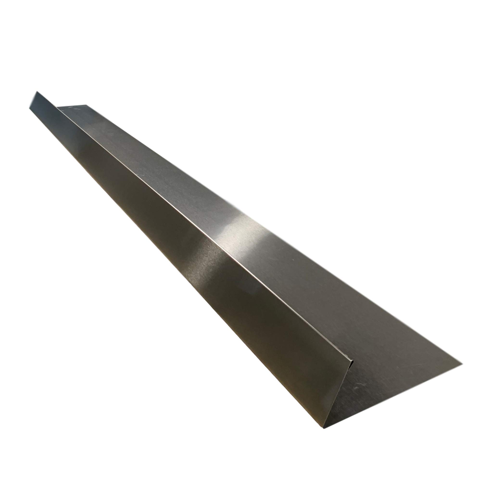 Eagle 1-26 Gauge 5 Foot Rain Diverter with Nails & Instructions - Mill Finish Aluminum, Copper, Galvanized & Stainless Steel Options (Stainless Steel) | Roof Water Protection for Homes & Gutters