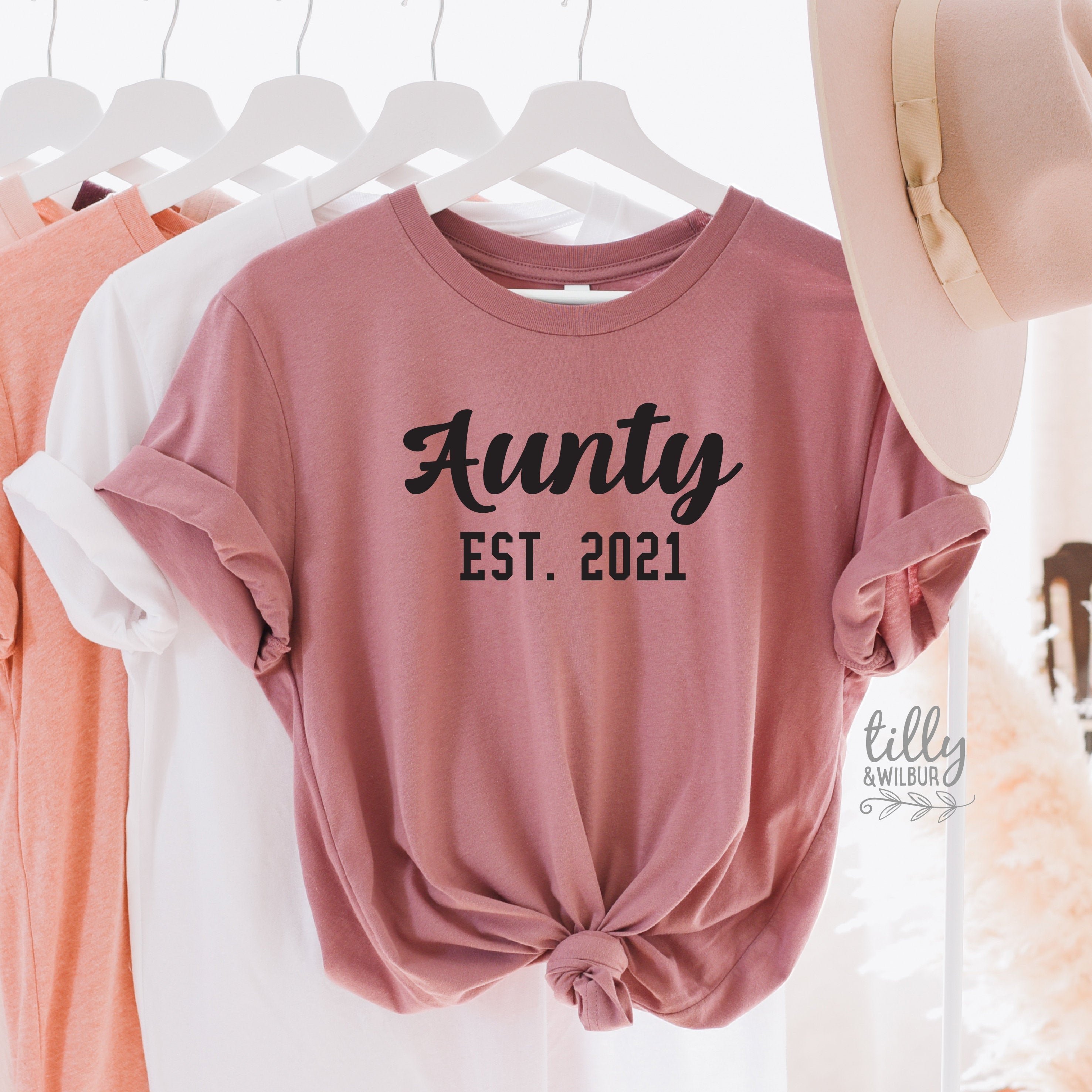 Trendy Aunty Est. Graphic T-Shirt for Women - Comfortable Cotton Tee for Casual Wear, Outings & Everyday Style
