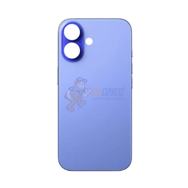 Premium iPhone 16 Back Glass Replacement - OEM Fit Battery Door Cover in Blue | Durable Protection for Everyday Use & DIY Repairs