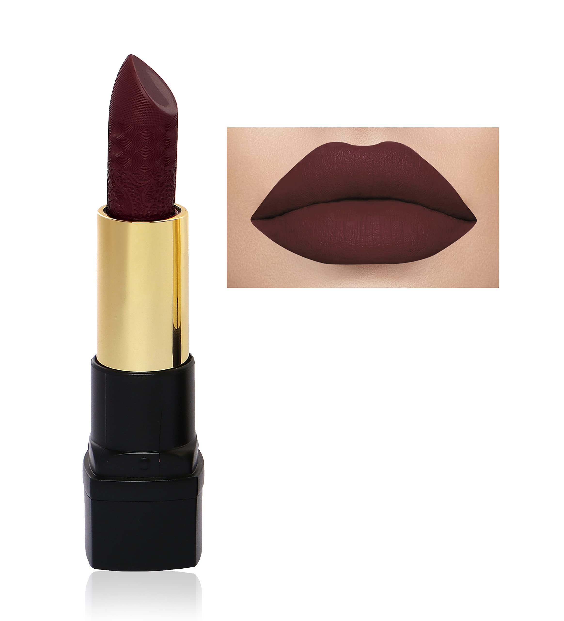 Beauty Berry Vogue Matte Lipstick - Long Lasting, Non-Drying, Cruelty Free (Chocolate Brown) for Everyday Wear & Special Occasions