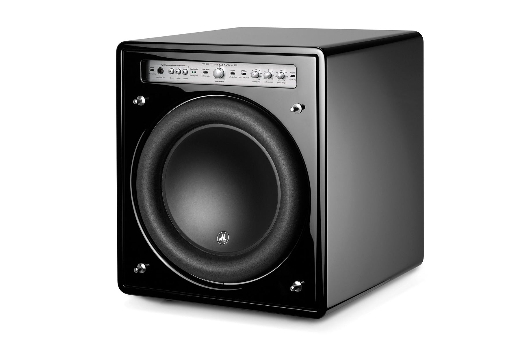 JL Audio Fathom F112V2 12-Inch Powered Subwoofer - High Performance Home Theater & Car Audio Bass Speaker - Black Gloss Finish for Premium Sound Systems