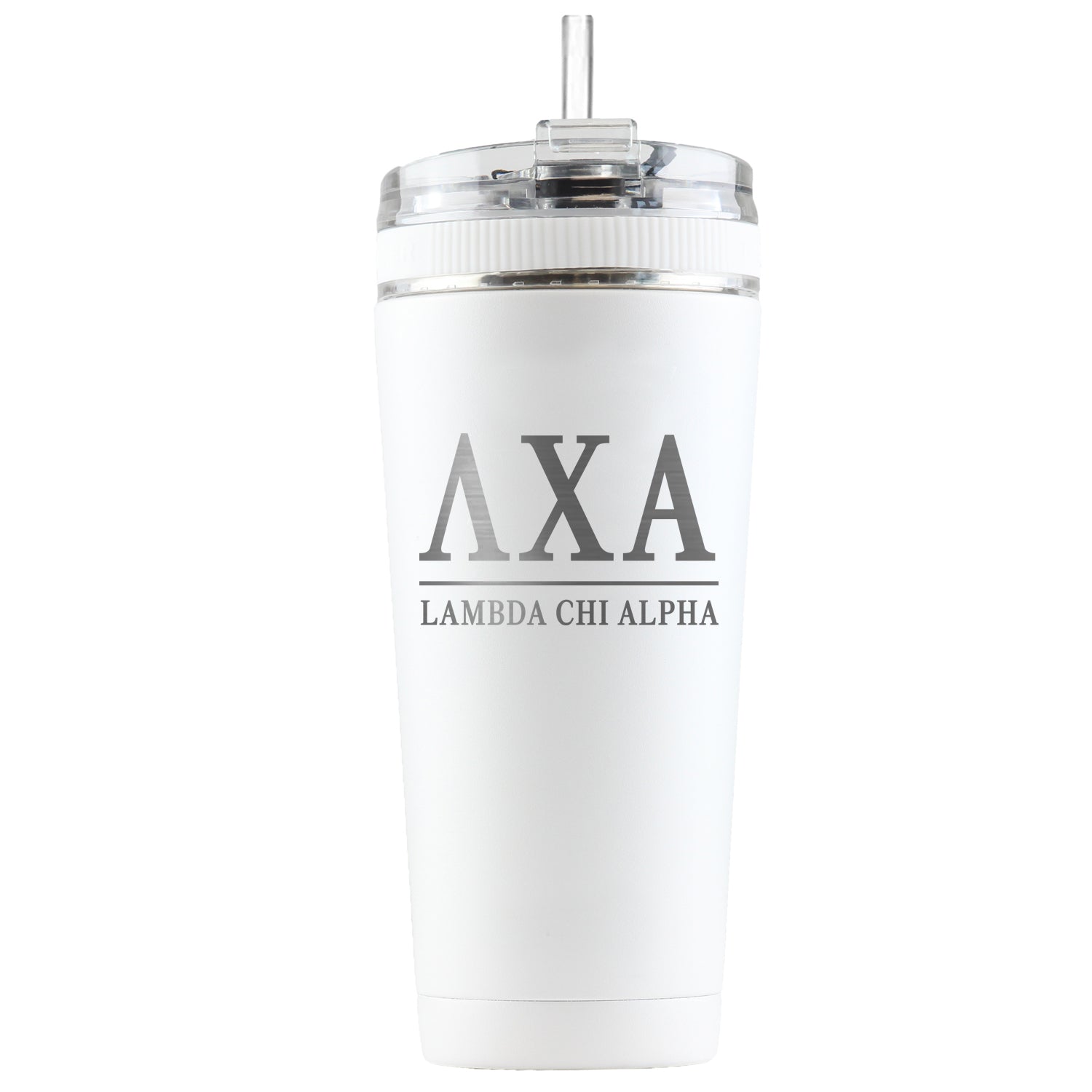 Lambda Chi Alpha Custom 26oz Flex Water Bottle - Durable & Leak-Proof Insulated Stainless Steel Tumbler for College, Gym, Hiking & Outdoor Activities