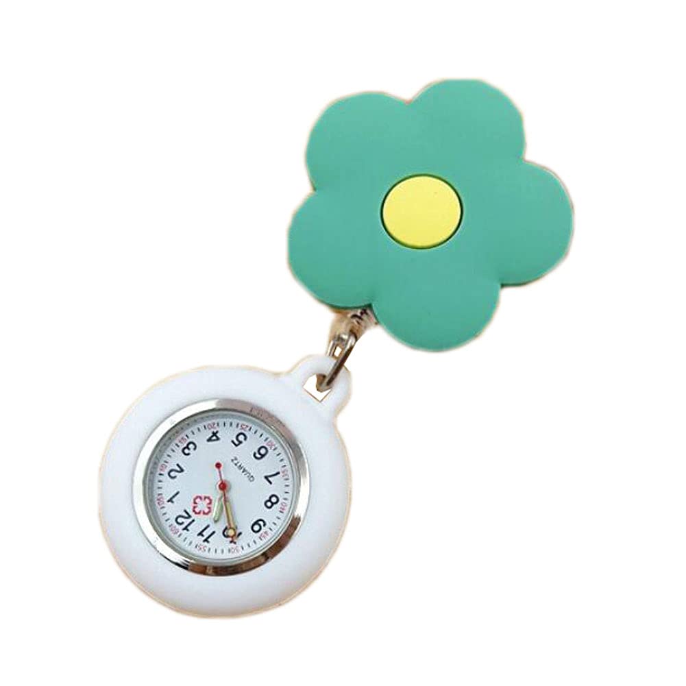 Phoenix Wonder Retractable Nurse Watch with Second Hand - Clip-On Hanging Lapel Fob Pocket Watch for Nurses, Doctors, Medical Students - Cute Cartoon Design for Hospital Shifts & Clinical Duties