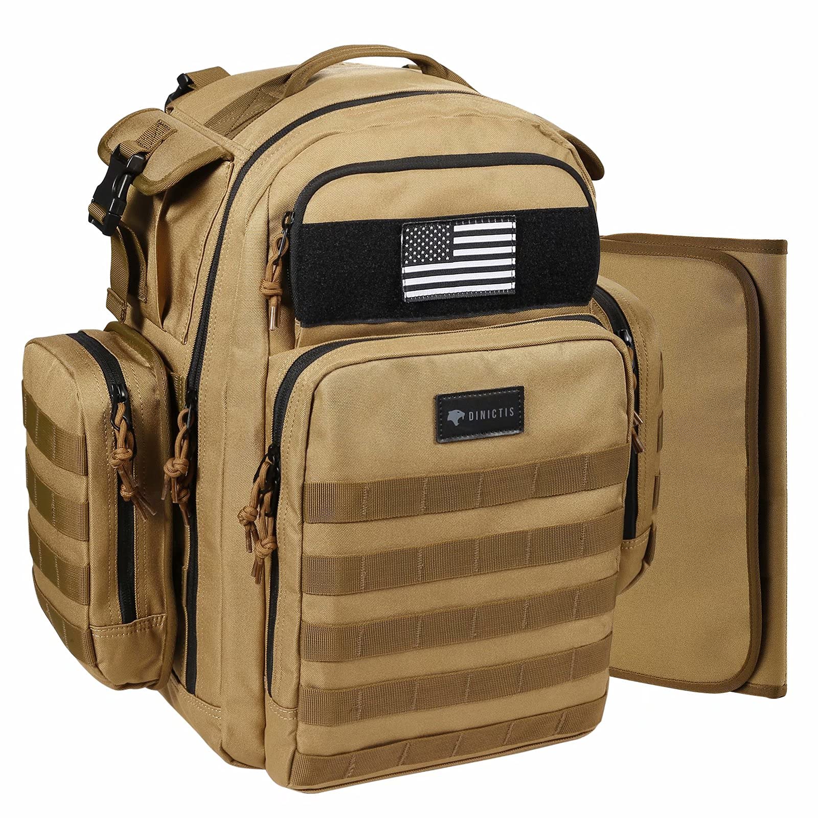 Dinictis Carry On Backpack for Men - Waterproof Travel Backpack & Diaper Bag with USB Charging Port - Perfect for Air Travel, Business Trips, and Parenting Outings