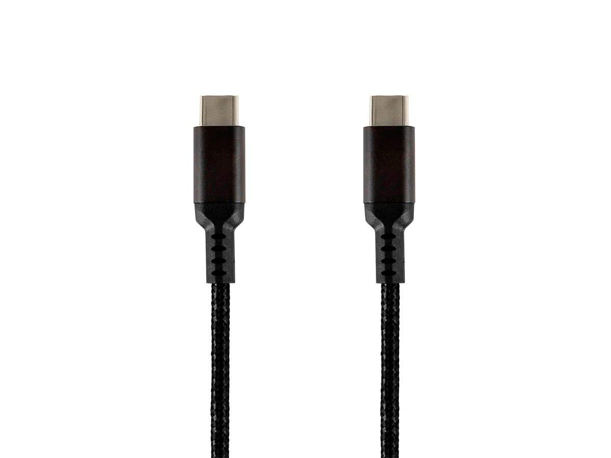 Monoprice Stealth Charge and Sync USB 2.0 Type-C to Type-C Fast Charging Cable - 10ft (3m) Black - 60W 3A Power Delivery - Perfect for Smartphones, Laptops & Tablets Charging