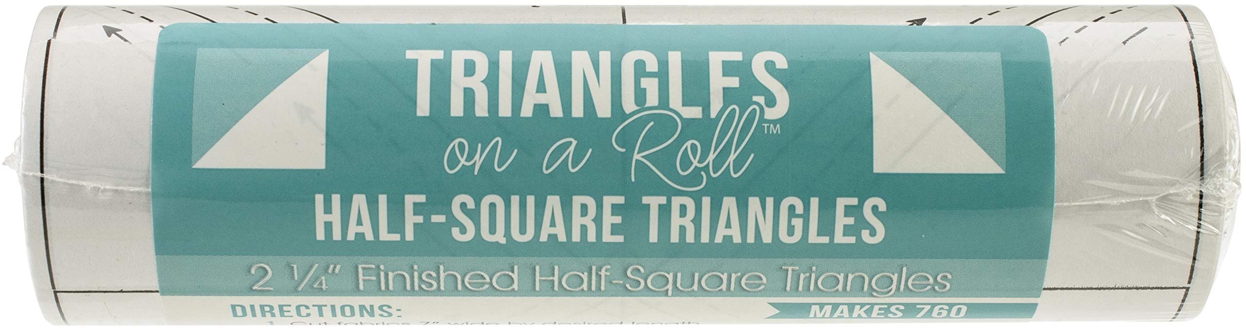 It's Sew Emma Triangles On A Roll 1/2 Square Quilting Ruler - 50 Feet, 2.25