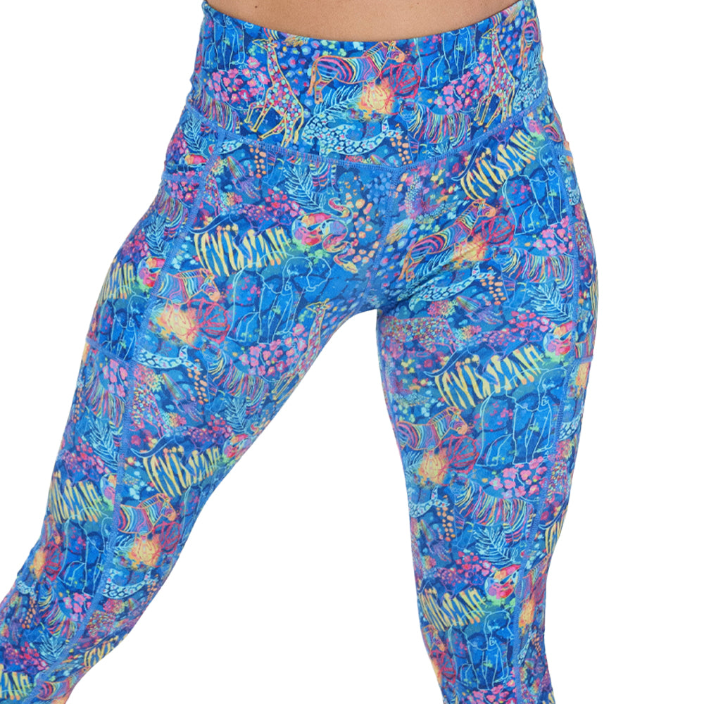 Animal Kingdom Leggings - Women's Printed Yoga Pants with Stretchy Comfort for Workout, Lounge & Casual Wear | Perfect for Gym, Running, Travel & Everyday Fashion