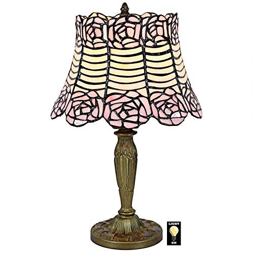 Design Toscano Parisian Tiffany-Style Stained Glass Table Lamp - Elegant Home Decor for Living Room, Bedroom & Office Lighting