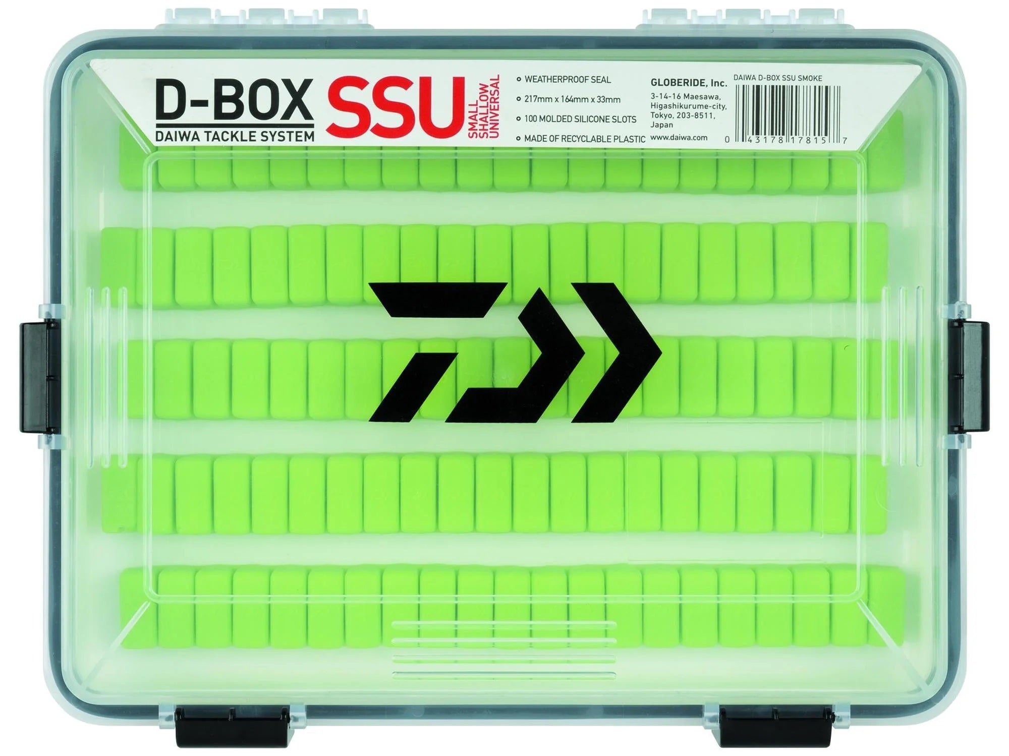 Daiwa D Box SSU Small Tackle Storage Box - Compact Fishing Gear Organizer for Lures, Hooks & Accessories - Perfect for Freshwater & Saltwater Fishing Trips