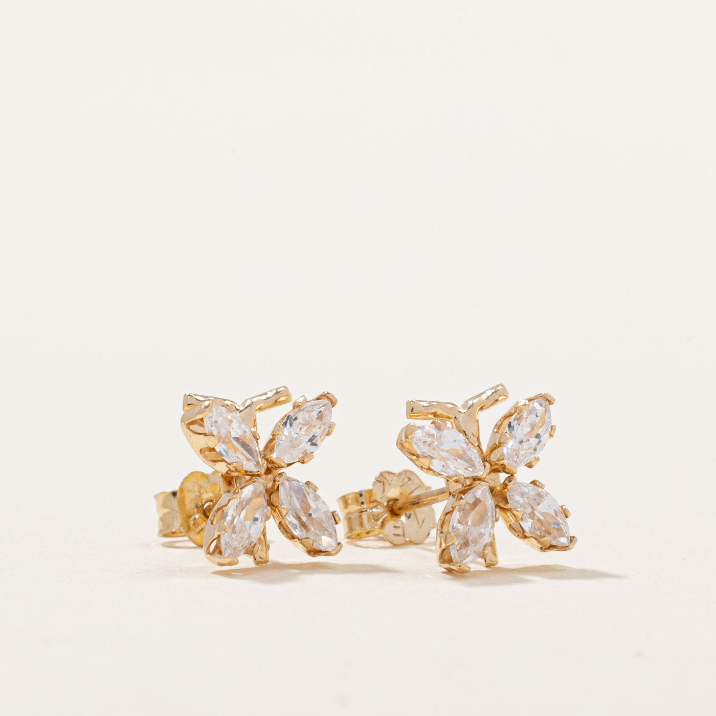 0.61ctw Diamond Butterfly Stud Earrings for Women - 14K White Gold Elegant Jewelry Gift for Birthday, Anniversary & Valentine's Day | Perfect for Parties, Weddings & Special Occasions