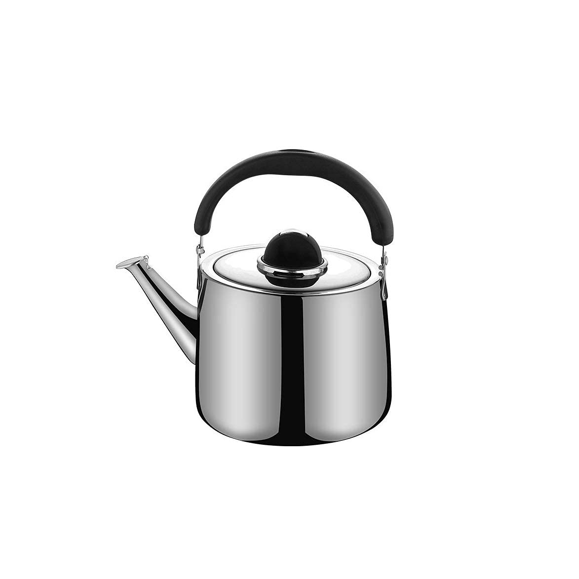 Premium 304 Stainless Steel Whistling Tea Kettle - Large Capacity Camping & Kitchen Teapot for Gas Stove, Easy to Clean - Perfect for Outdoor Adventures, Home Brewing & Daily Tea Making