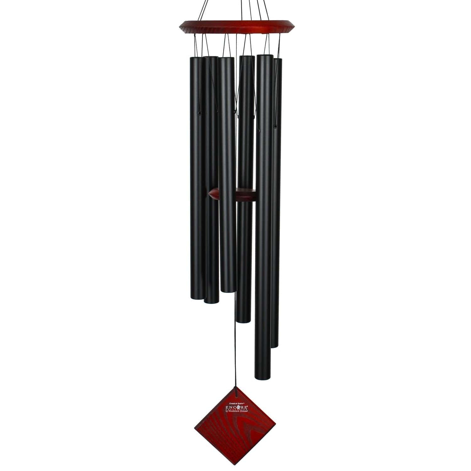 Chimes of Earth in Black - Handcrafted Wind Chimes for Outdoor Garden, Patio & Home Decor - Perfect for Relaxation & Meditation