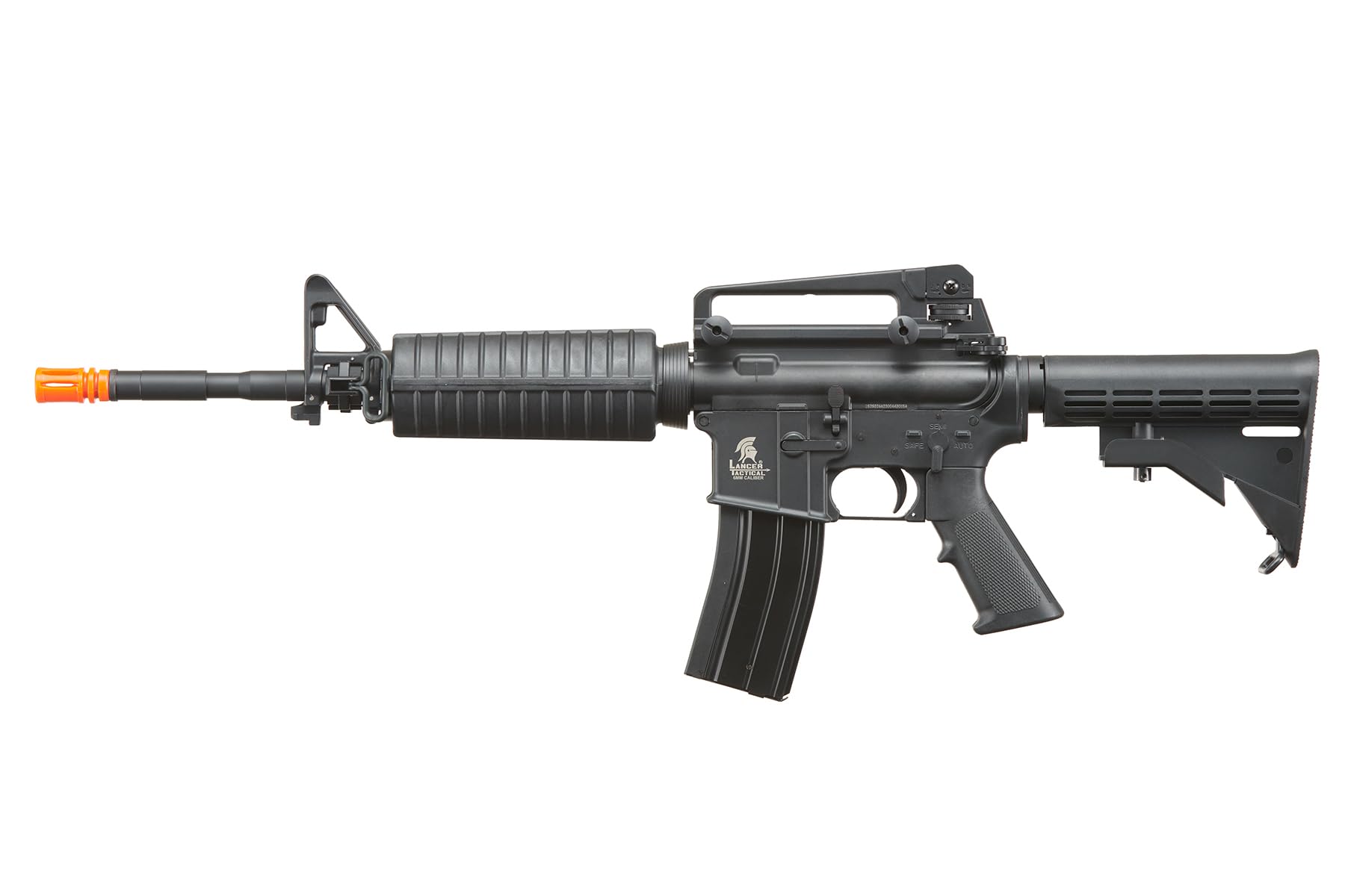Lancer Tactical M4A1 Gas Blowback Airsoft Rifle - Full Metal RIS Rail System & Carbine Style | Perfect for MilSim, Tactical Training & Competitive Airsoft Games