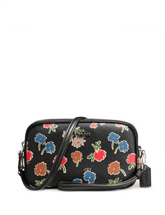 Coach Crossbody Clutch in Daisy Field Print Pebble Leather - Stylish Women's Handbag for Everyday Use, Date Night & Travel Accessories