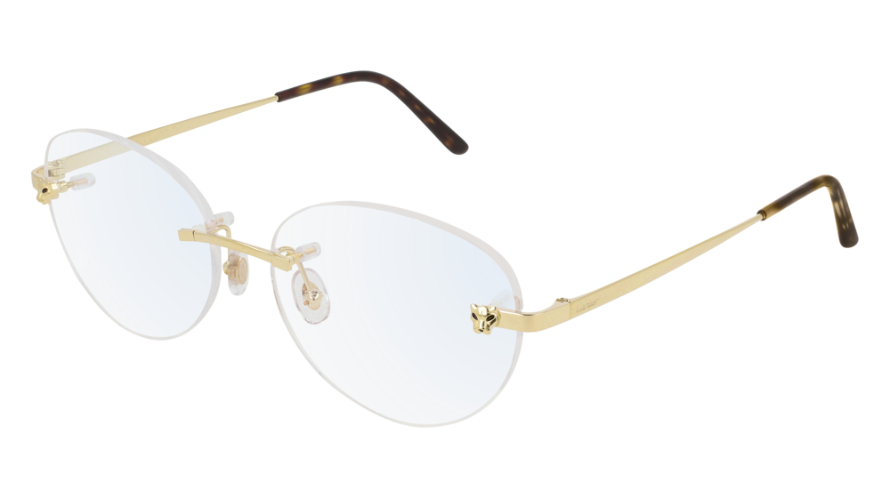 Cartier Panthere de Cartier Eyeglasses CT0028O 003 - Luxury Designer Sunglasses for Women - Perfect for Fashion, Travel & Everyday Wear