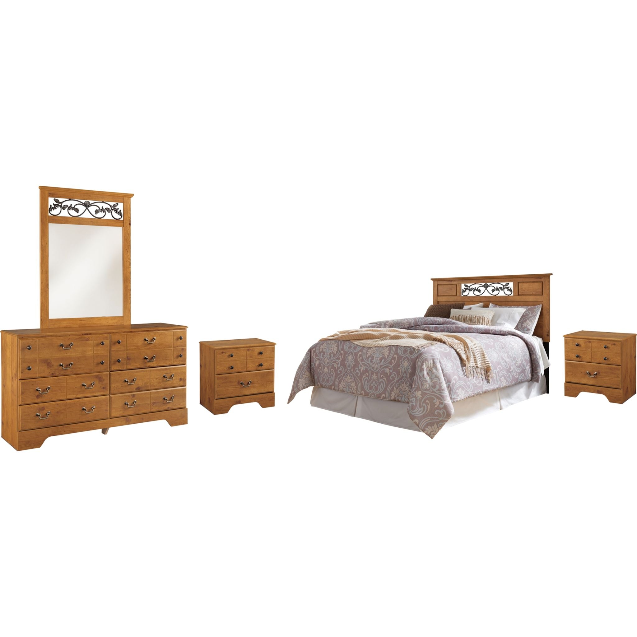 Bittersweet 5-Piece Queen Bedroom Set in Light Brown - Luxurious Bedroom Furniture for Modern Homes | Perfect for Master Bedrooms, Guest Rooms & Apartment Living