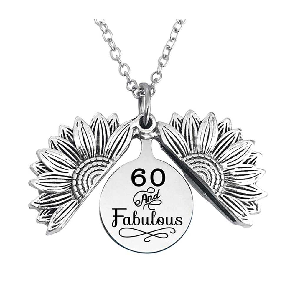 ZAHSY Sunflower Locket Necklace - Perfect Christmas, Birthday Gift for Daughter, Son, Mom, Wife - Ideal for 13, 18, 40, 60 Years Old - Great for Special Occasions & Everyday Wear