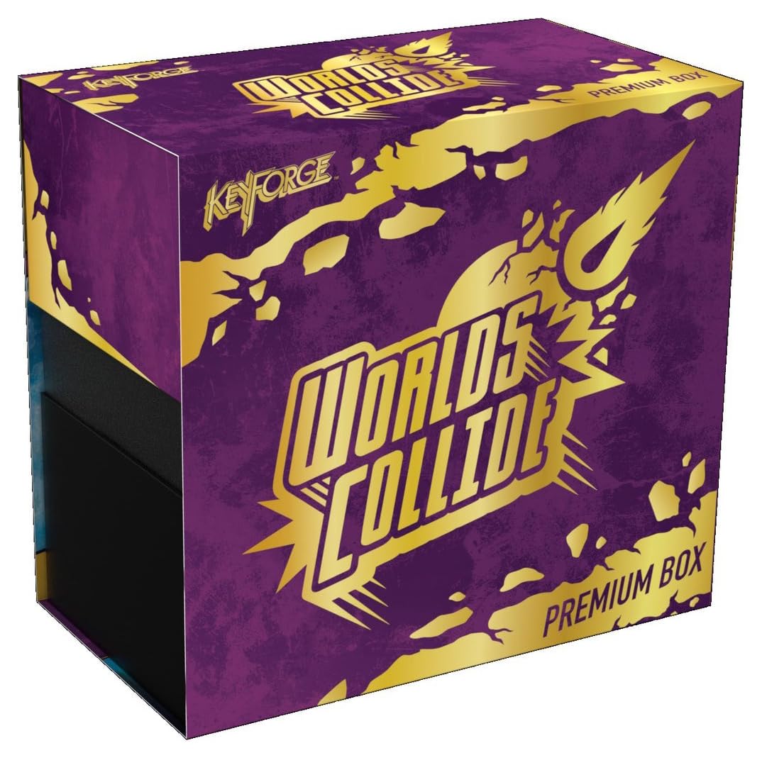 Keyforge: Worlds Collide Premium Trading Card Game Box Set - Collectible Strategy Game for Adults & Teens - Perfect for Game Nights, Tournaments & Gifts