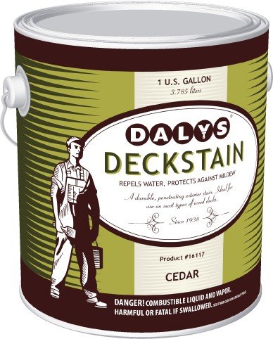 Daly's Alkyd-Based Wood Deck Stain - Cape Cod Gray (1 Gallon) | Premium Outdoor Deck Protection for Wooden Decks, Fences & Patio Furniture