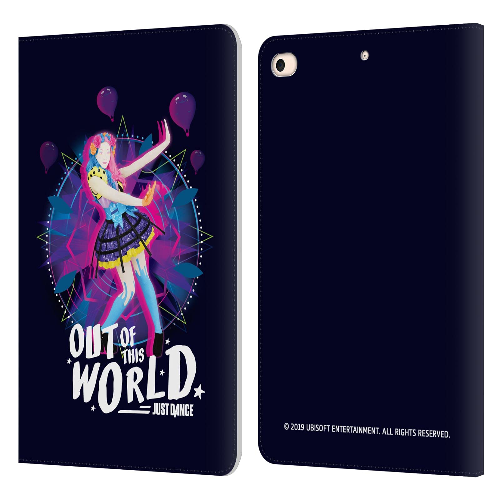 Head Case Designs Officially Licensed Just Dance Out of This World Leather Book Wallet Case Cover for Apple iPad Mini (2019) - Perfect for Gaming, Travel & School