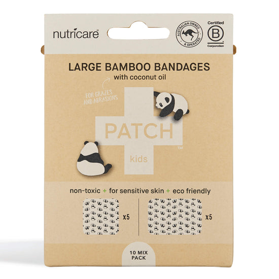 Large Mixed Panda Bamboo Bandages - Adorable Waterproof Wound Care for Kids & Adults - Perfect for First Aid Kits, School, Travel & Everyday Use