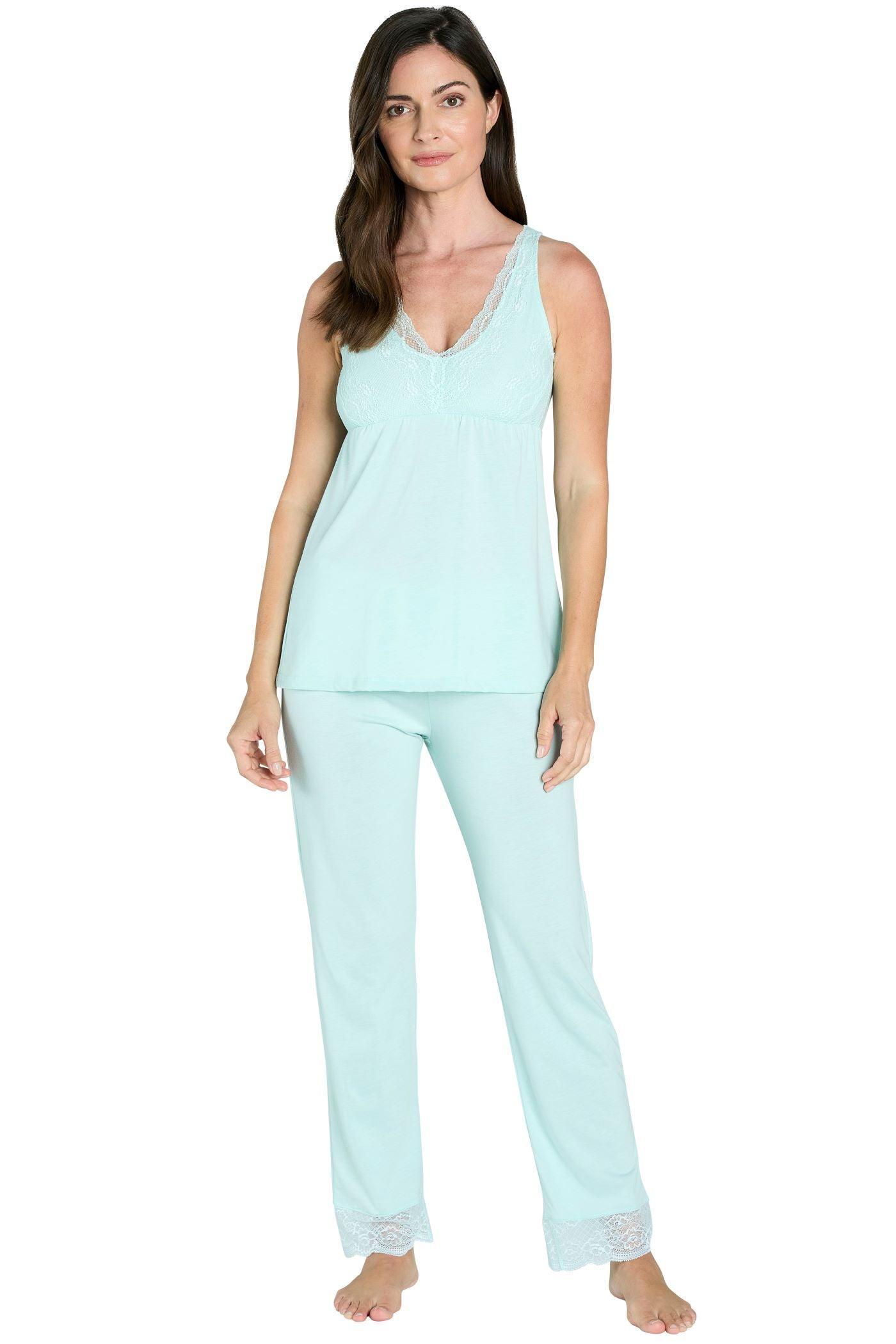 Leslie Tank Camisole Pajama Set for Women - Soft Sleepwear Lounge Set with Comfortable Shorts - Perfect for Nightwear, Loungewear & Summer Pajamas