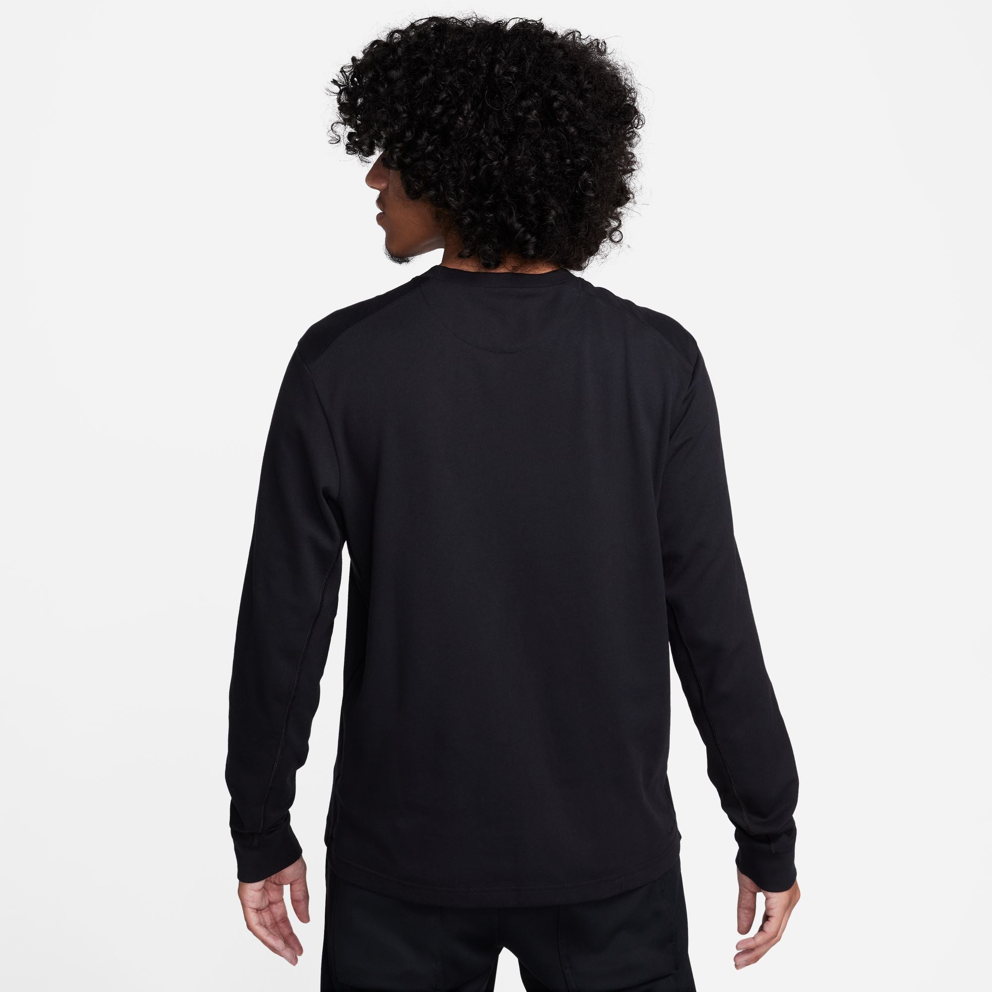 Premium Men's Long Sleeve Shirt - Comfortable Cotton Crewneck Top for Casual Wear, Work & Outdoor Activities