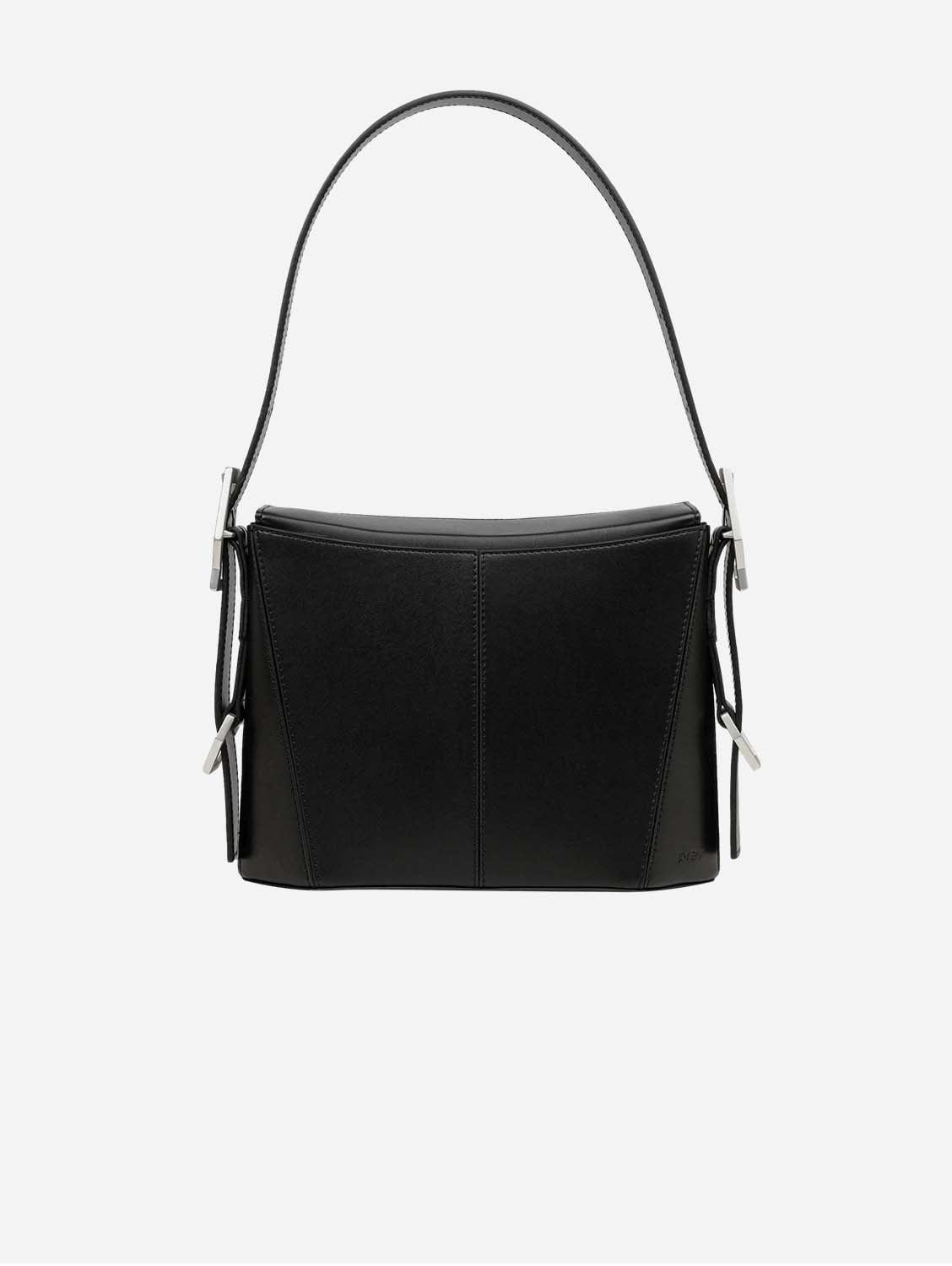 Kiara Vegan Apple Leather Shoulder Bag for Women - Eco-Friendly Black Crossbody Purse | Perfect for Work, Travel & Everyday Use