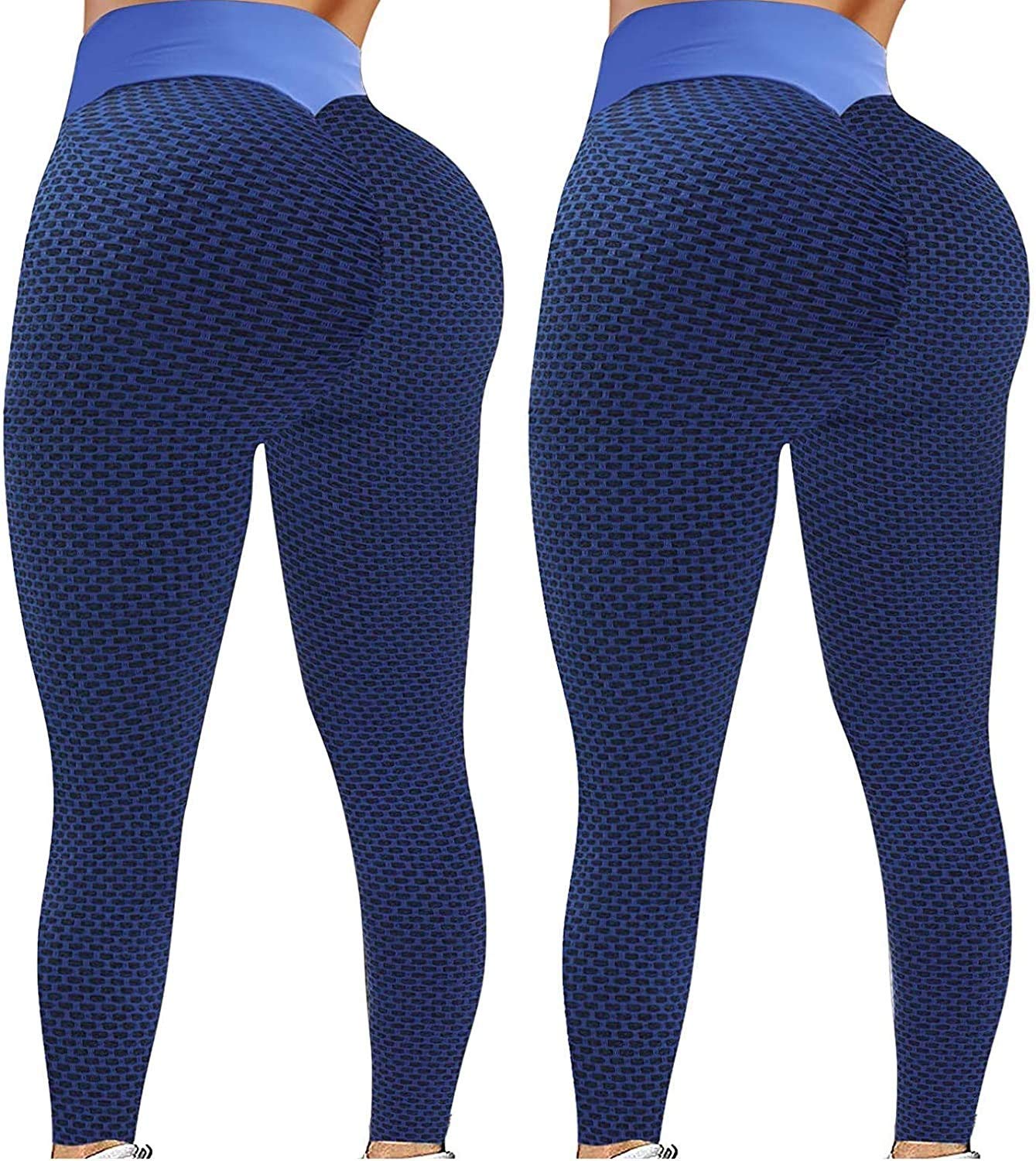 2 Pack High Waist Yoga Pants for Women - Tummy Control Booty Lifting Leggings, Workout Running Tights - Perfect for Gym, Yoga & Everyday Wear