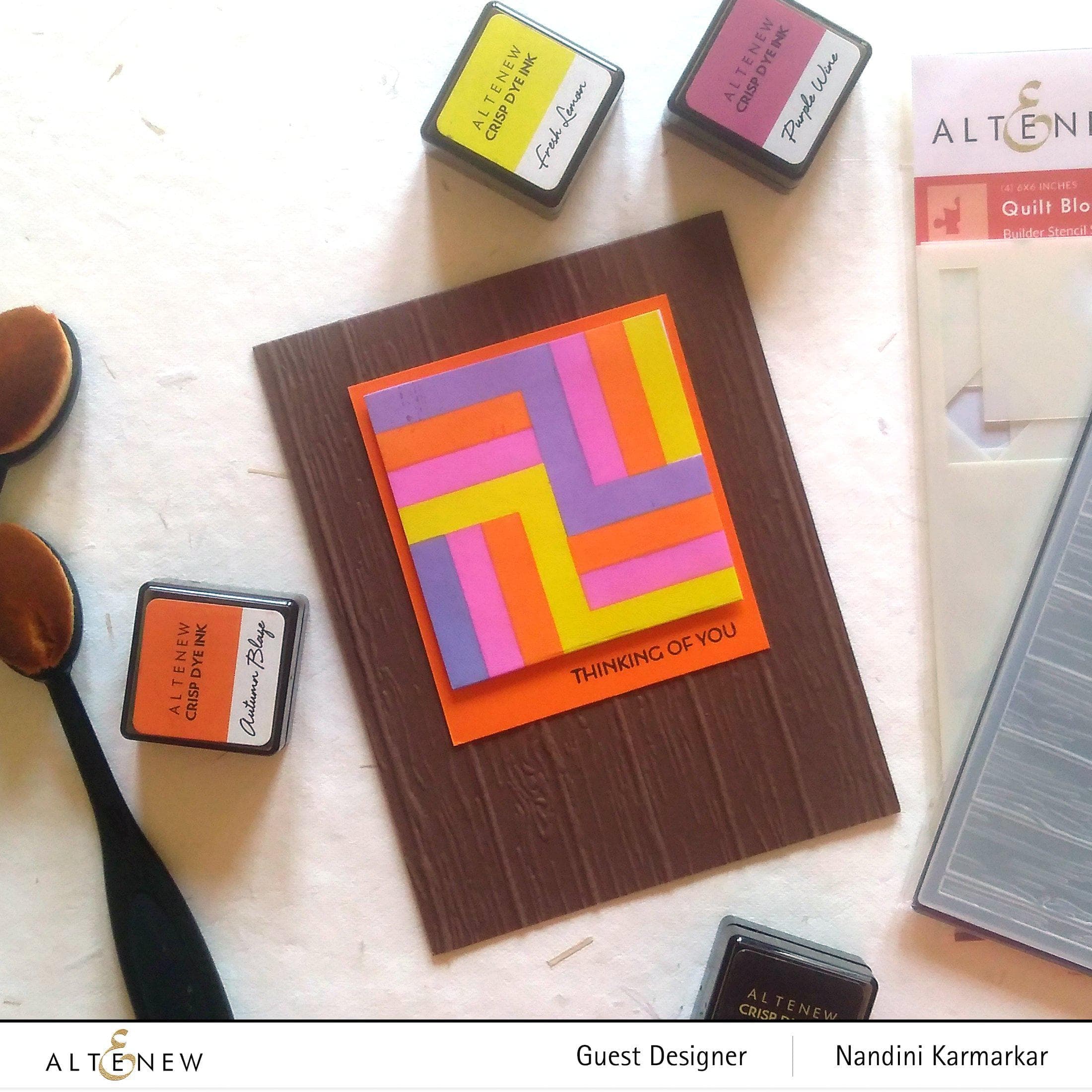 Quilt Block Builder Stencil Set (4 in 1) - Perfect for DIY Quilting, Patchwork & Sewing Projects - Ideal for Beginners & Advanced Quilters