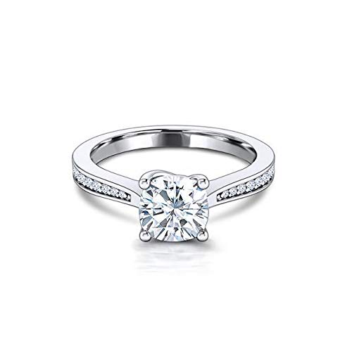 Exquisite Filigree Antique Engagement Ring - 2 CT Round Cut VVS1 Colorless Moissanite in 925 Sterling Silver - Perfect Promise Ring & Wedding Gift for Her - Ideal for Anniversaries, Proposals & Special Occasions