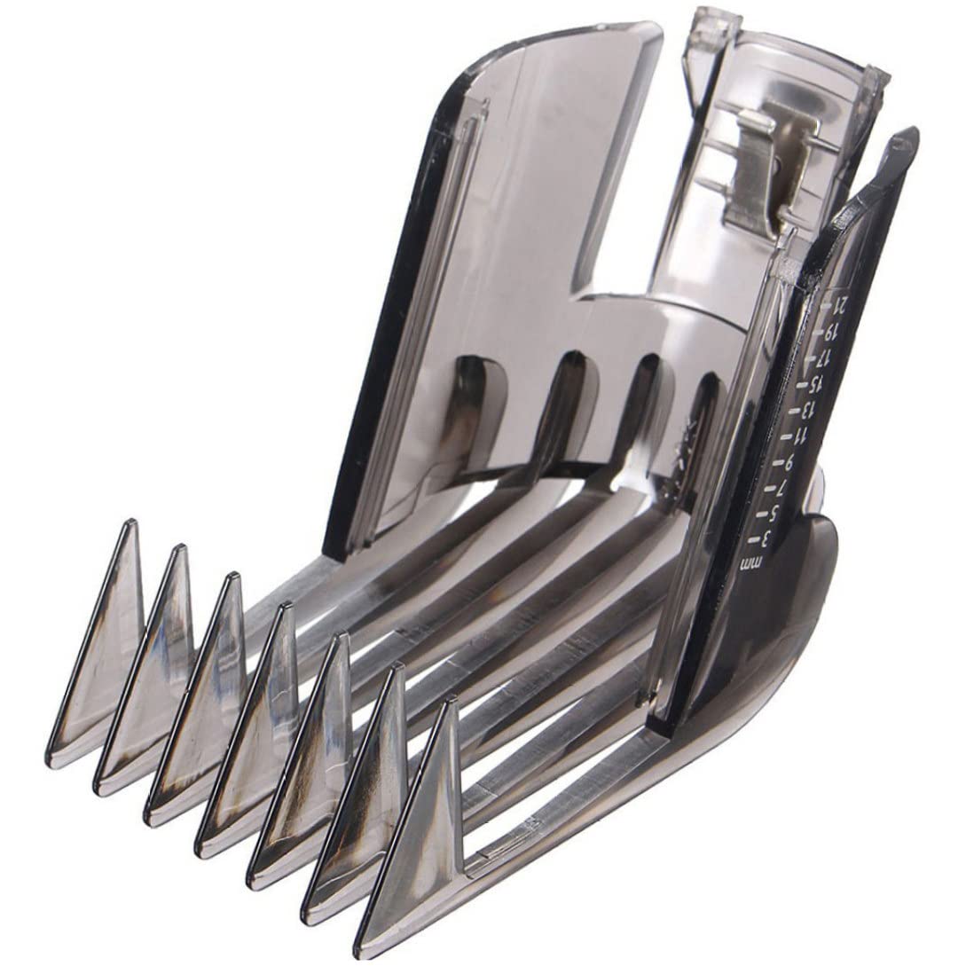 Professional Hair Clipper & Beard Trimmer Kit with Comb Attachments (3-21mm) for Philips QC5130/05/15/20/25/35 - Perfect for Home Haircuts, Beard Grooming & Salon Styling