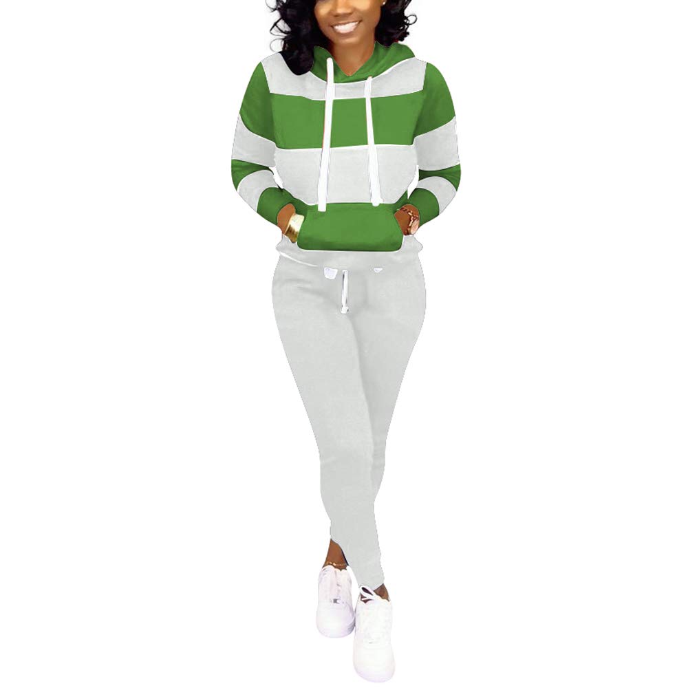 Nimsruc Women's 2 Piece Workout Outfit Set - High Waist Yoga Pants & Cropped Top for Gym, Running, Lounge & Casual Wear