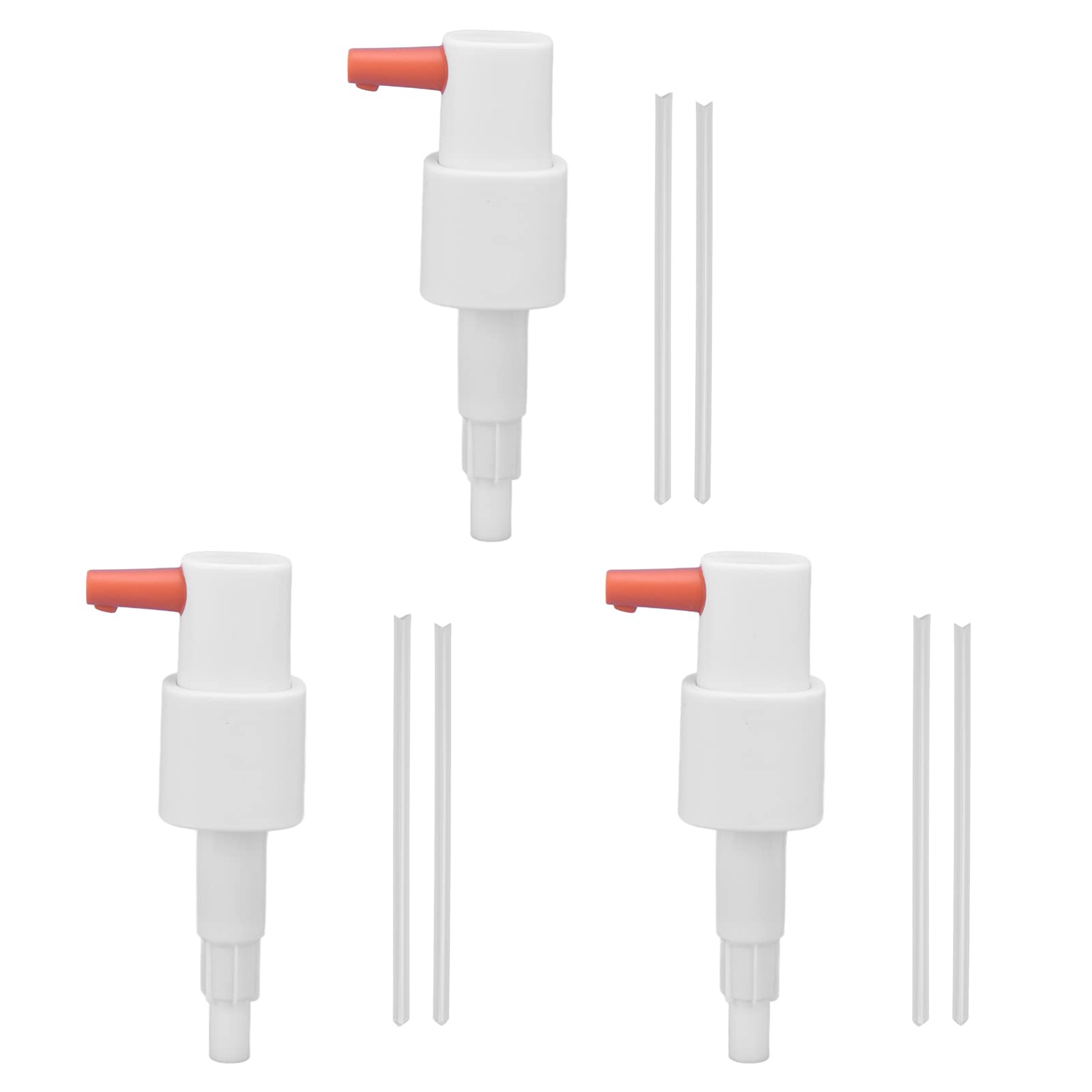 3-Pack Gallon Pump Dispenser Set - Heavy Duty Plastic Pump Bottle for Oyster Oil, Jam, Syrup & Ketchup - Leak-Proof Pressure Sprayer Nozzle for Kitchen, Restaurant & Catering Use