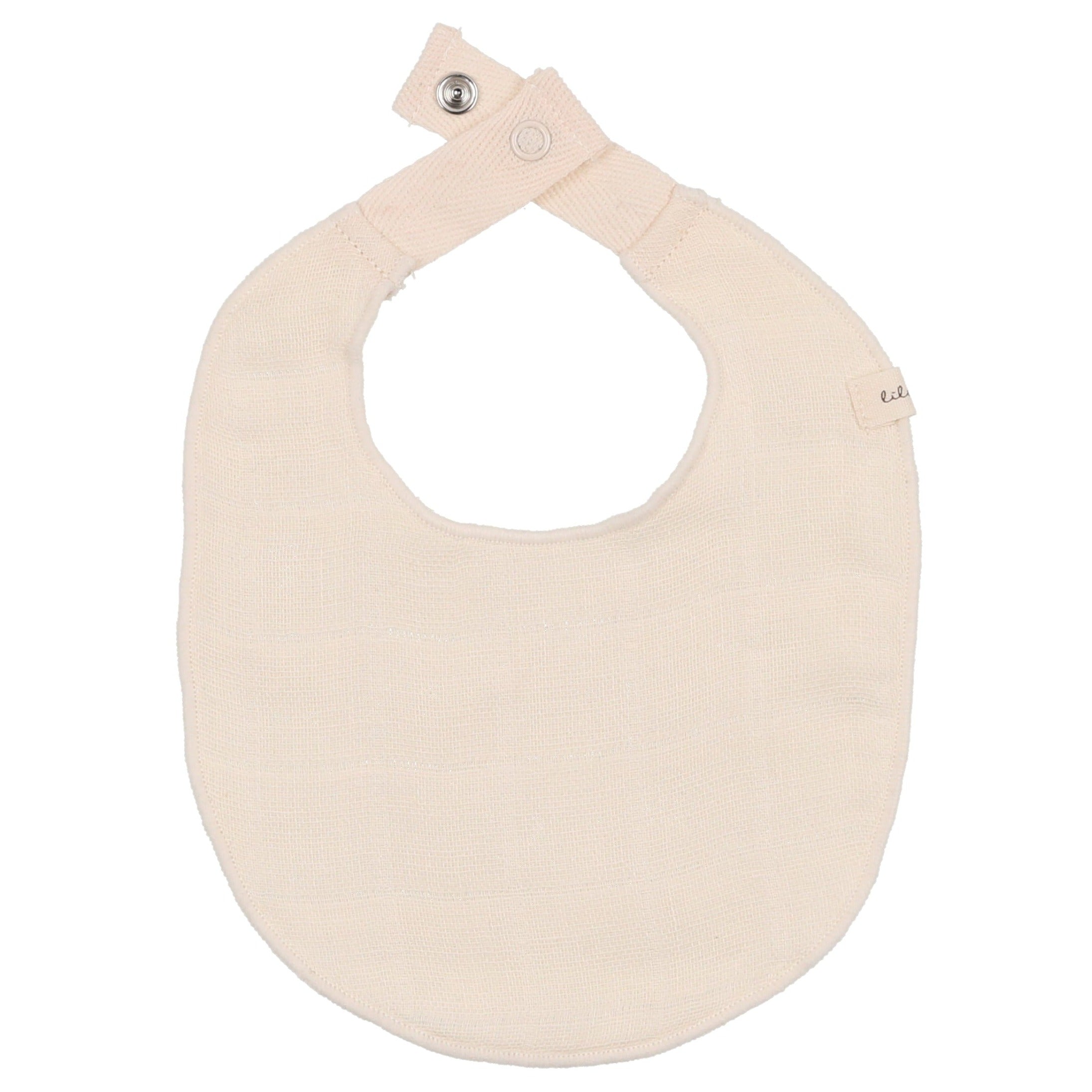 Lilette Natural Baby Bib - Soft Organic Cotton Drool Bibs for Infants & Toddlers - Perfect for Feeding, Teething, and Messy Playtime