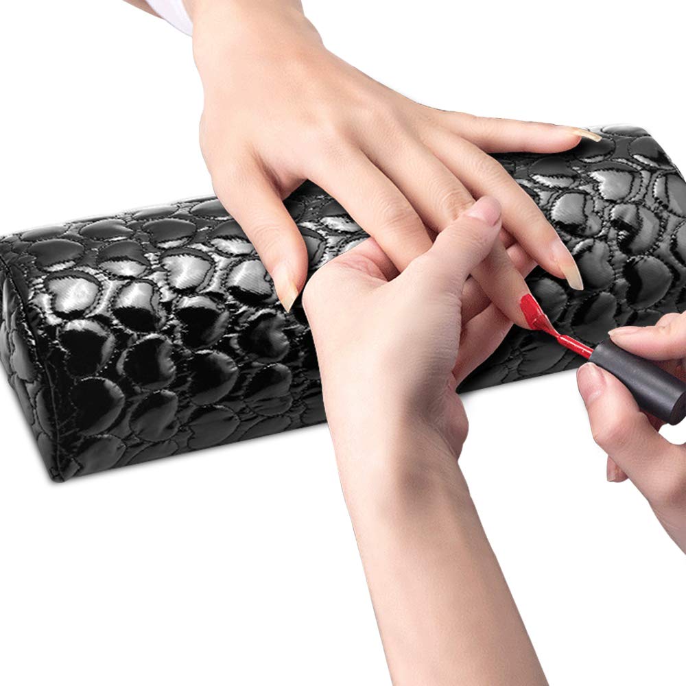 PU Leather Nail Hand Rest Cushion - Professional Manicure Pillow for Nail Art & Salon Use