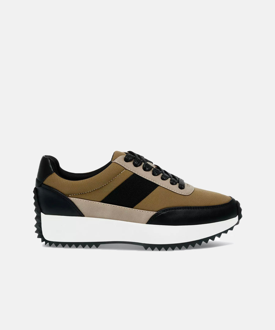 Bettie Sneakers for Women - Comfortable Olive Green Casual Shoes | Perfect for Walking, Running & Everyday Wear